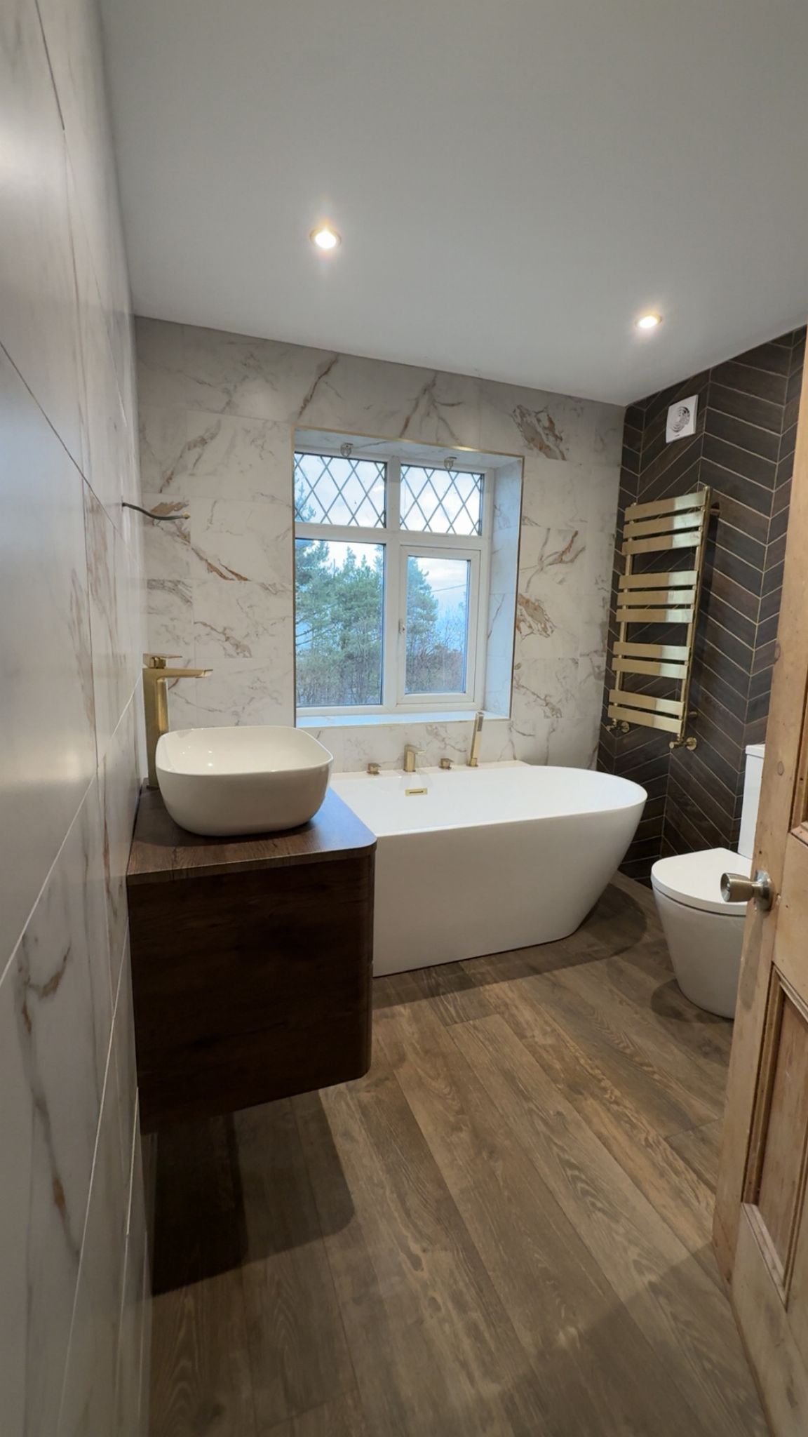 Completed bathroom installation