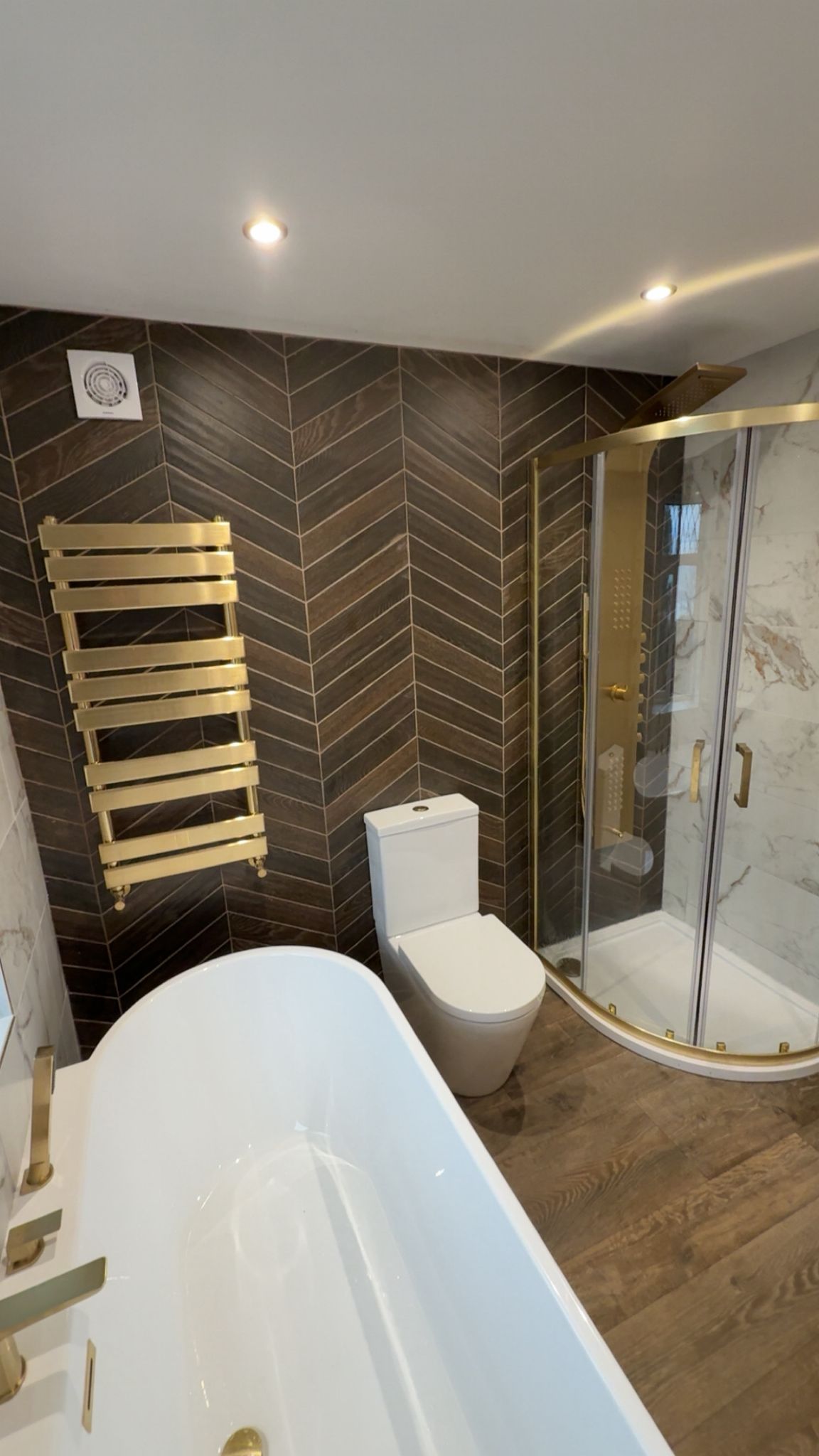 Detailed copper plumbing work